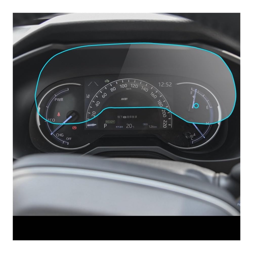 Instrumententafel Membran PET-Folie Displayschutzfolie für RAV-4 2020, Auto-Instrumententafel-Schutz, Armaturenbrett, Mittelsteuerung, Touchscreen Schutzfolie von faxiulan