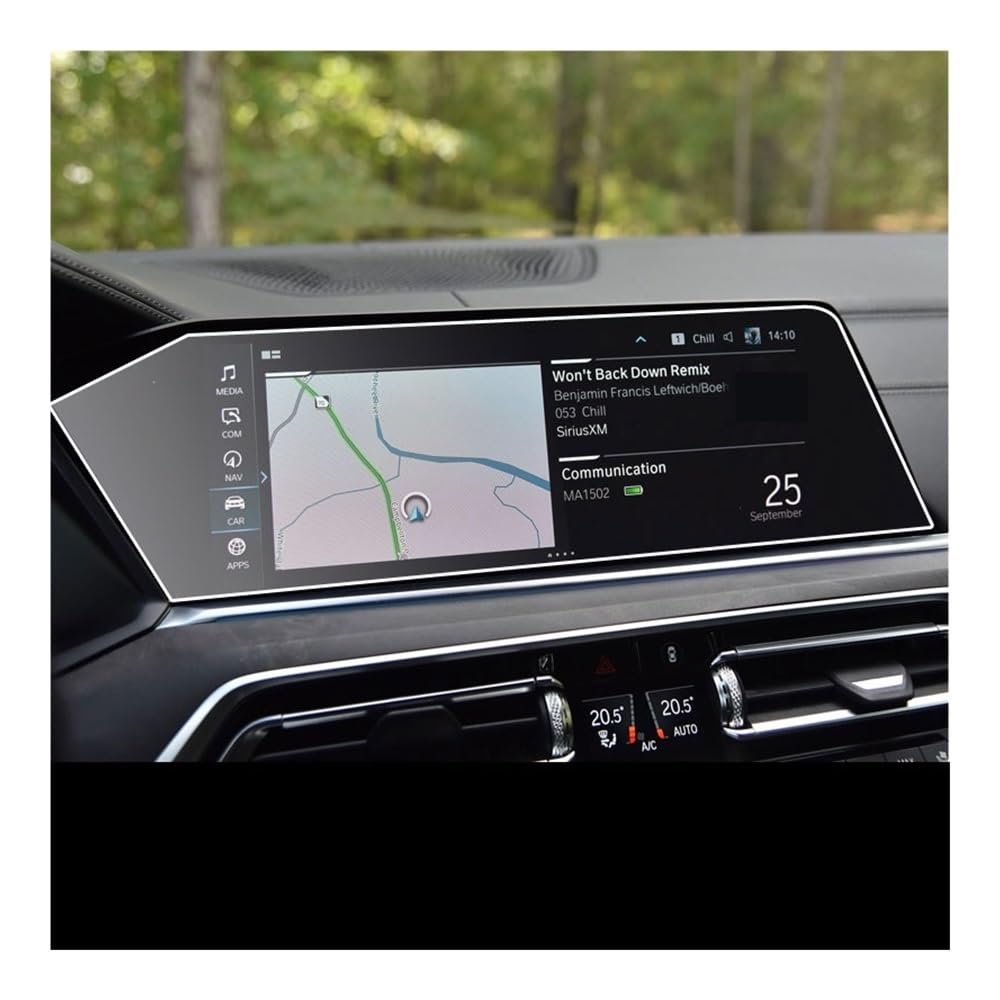 Instrumententafel Membran Schutzfolie aus gehärtetem Glas für X5 2019–2020, Auto-Navigations-Displayschutz, Instrumenten-Armaturenbrett Schutzfolie von faxiulan