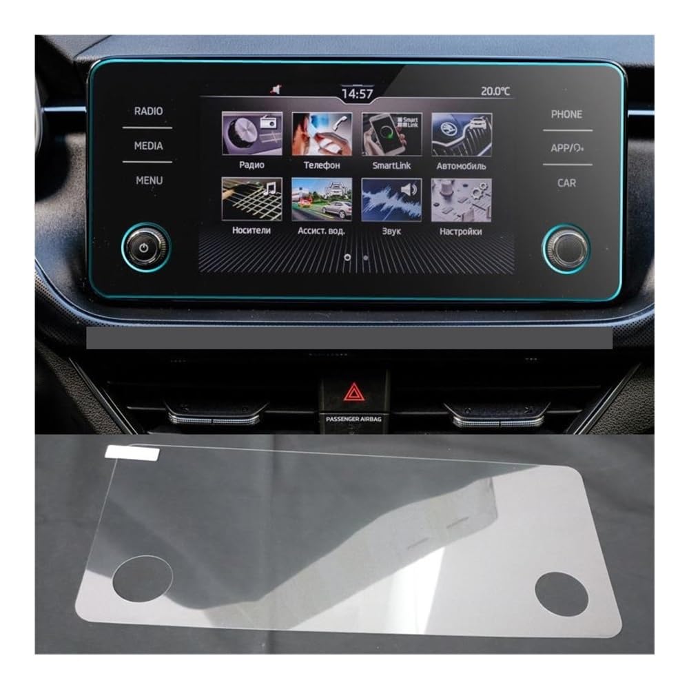 Instrumententafel Membran Screen Protector Für Skoda Für Kamiq Für Scala Für Bolero 2020 8 Zoll Auto Navigation Schutz Schutzfolie von faxiulan