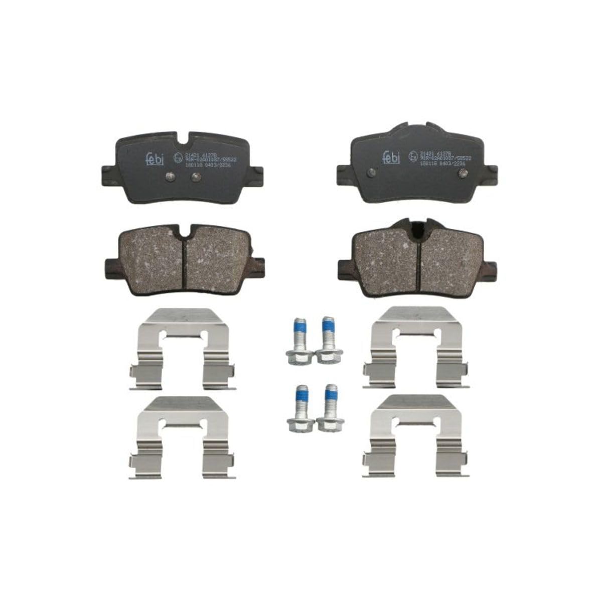 FEBI BILSTEIN Bremsbeläge Bremsklötze HINTEN 180118 von febi bilstein