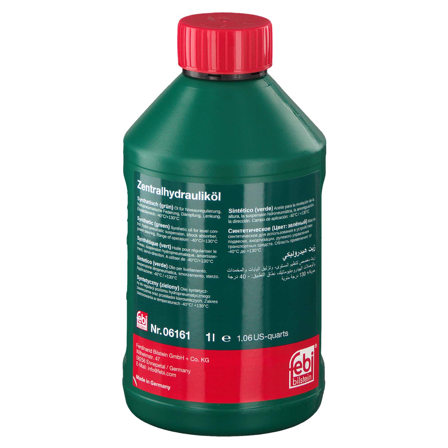 febi bilstein 06161 Hydrauliköl für die Zentralhydraulik, Servolenkung und Niveauregulierung , 1 Liter von febi bilstein