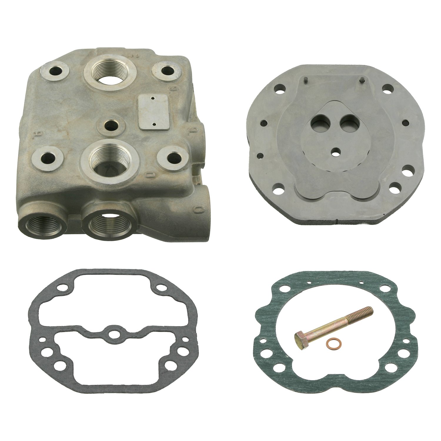 febi bilstein 14666 Zylinderkopf für Luftpresser, mit Ventilplatte , 1 Stück von febi bilstein