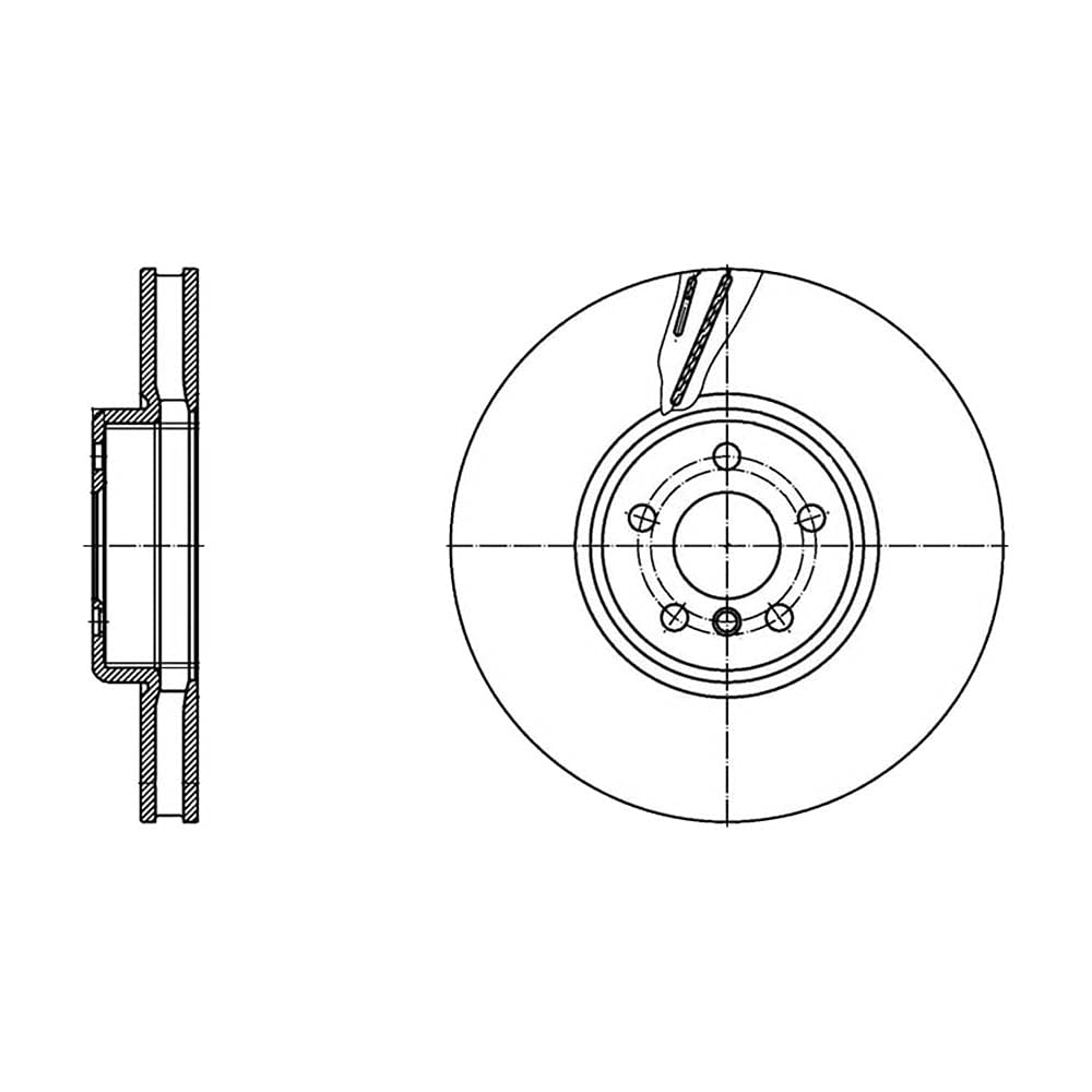 febi bilstein 171454 Bremsscheibe, 1 Stück von febi bilstein