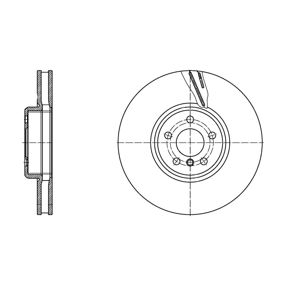 febi bilstein 171456 Bremsscheibe, 1 Stück von febi bilstein