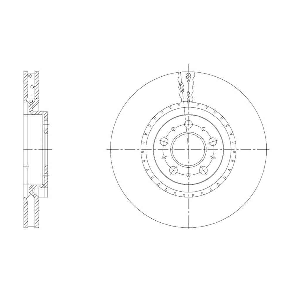 febi bilstein 171493 Bremsscheibe, 1 Stück von febi bilstein