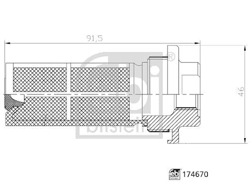 febi bilstein 174670 Kraftstofffilter, 1 Stück von febi bilstein