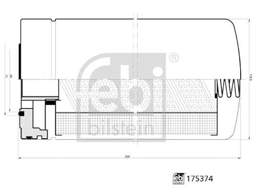 febi bilstein 175374 Hydraulikfilter für Automatikgetriebe, 1 Stück von febi bilstein