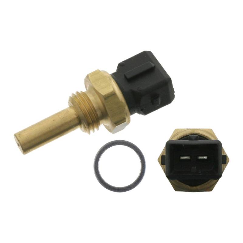 febi bilstein 28354 Kühlmitteltemperatursensor mit Dichtring , 1 Stück, schwarz von febi bilstein