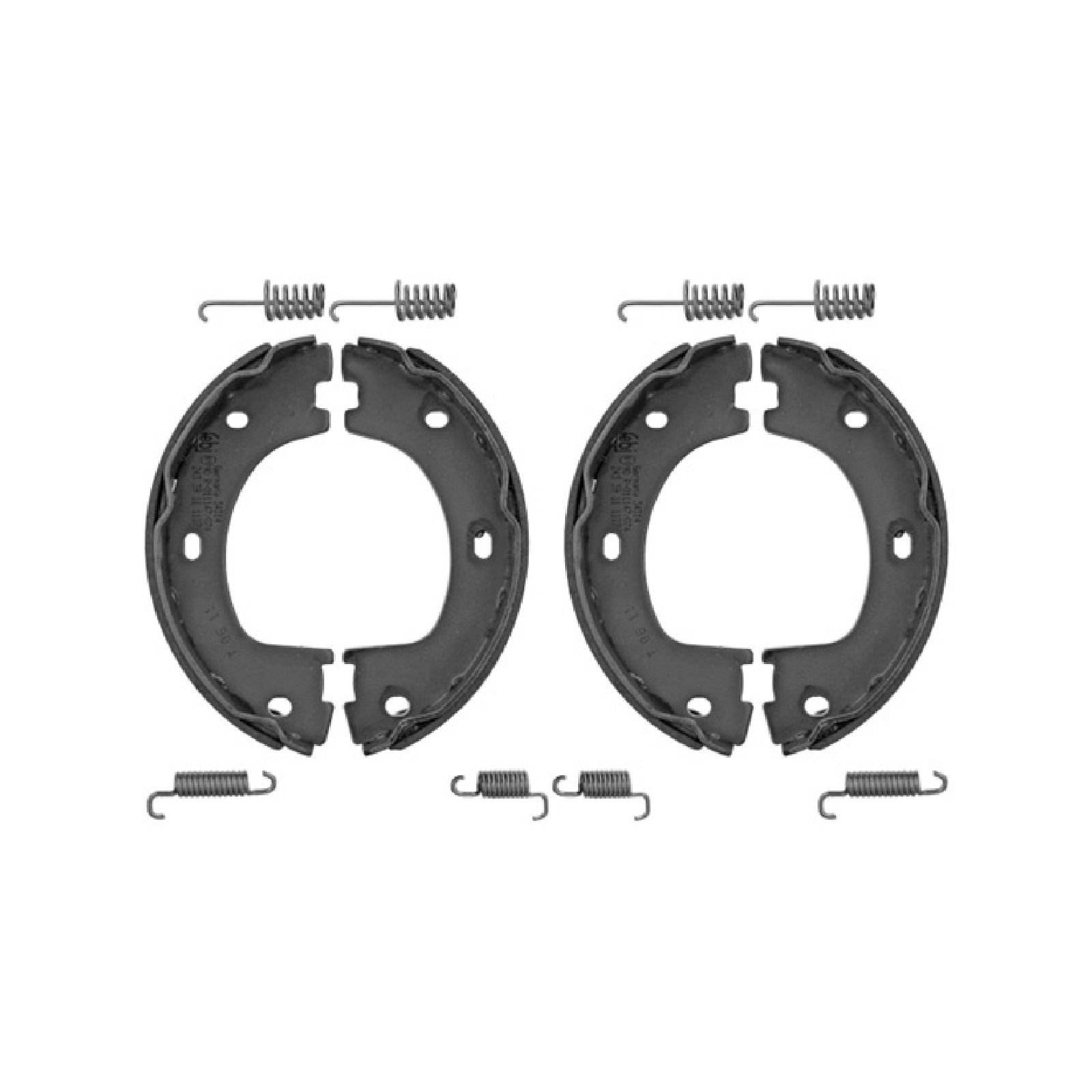 febi bilstein 34314 Bremsbackensatz mit Anbaumaterial , 1 Stück von febi bilstein