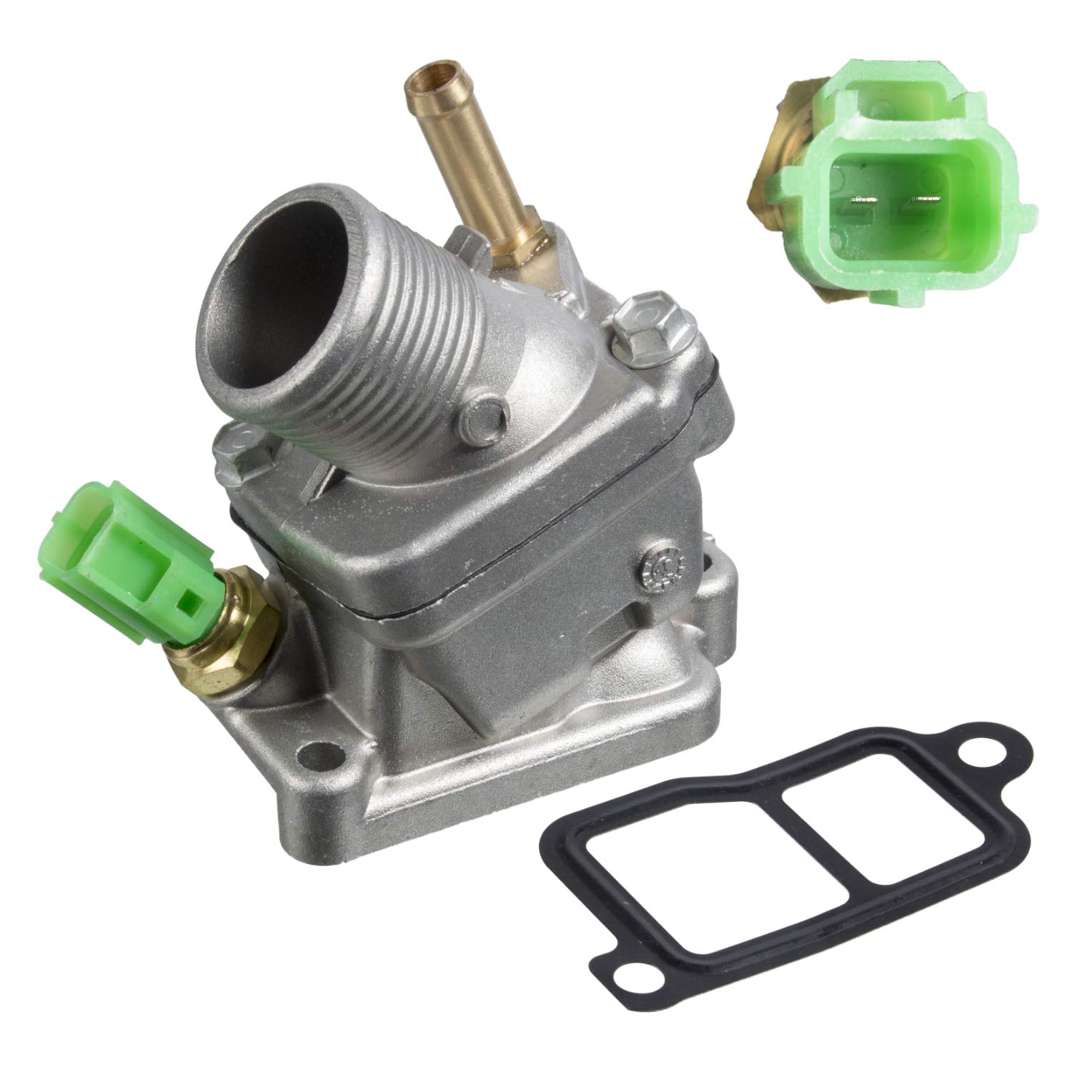 febi bilstein 34851 Thermostat mit Gehäuse, Dichtung und Temperatursensor , 1 Stück von febi bilstein