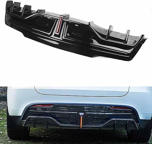 Auto Hinten Stoßstange Diffusor Spoiler Lippe für T-esla Model Y 2020 2021 2022,Auto Heckstoßstange Chassis Spoiler von fengSUOM