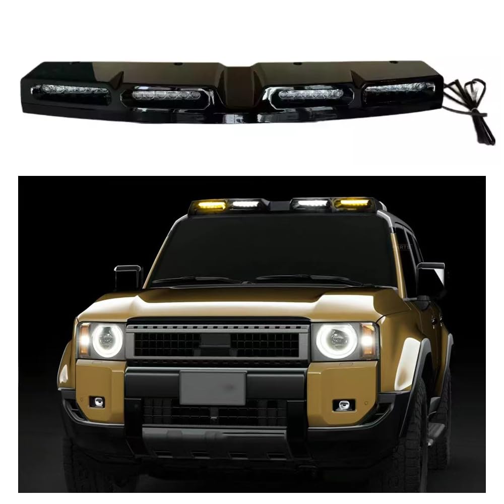 Dachleuchten Top Lamp Bar mit 4 LED Bar DRL Dachspoiler Kompatibel mit Land Cruiser Prado J250 LC250 2024 2025 von fenqing-y