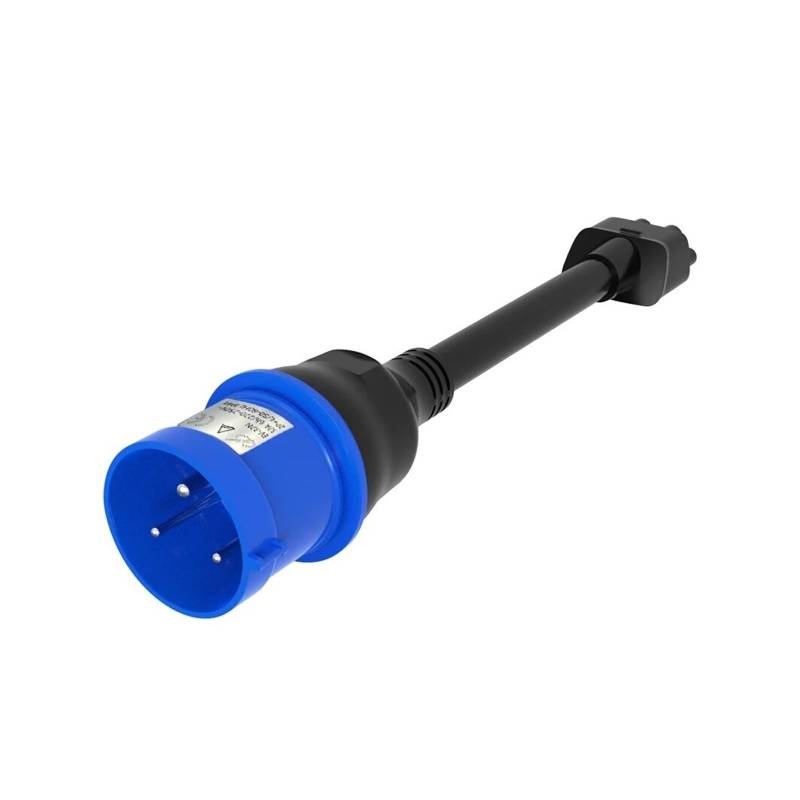 Pin Blue CEE -Adapter ， Gen 2 EV -Ladegeräteverlängerungskabelanschluss 240 V Outlet bei 32a 10 Zoll ， kompatibel for Tesla Model S, 3, X, Y von fgctqspf