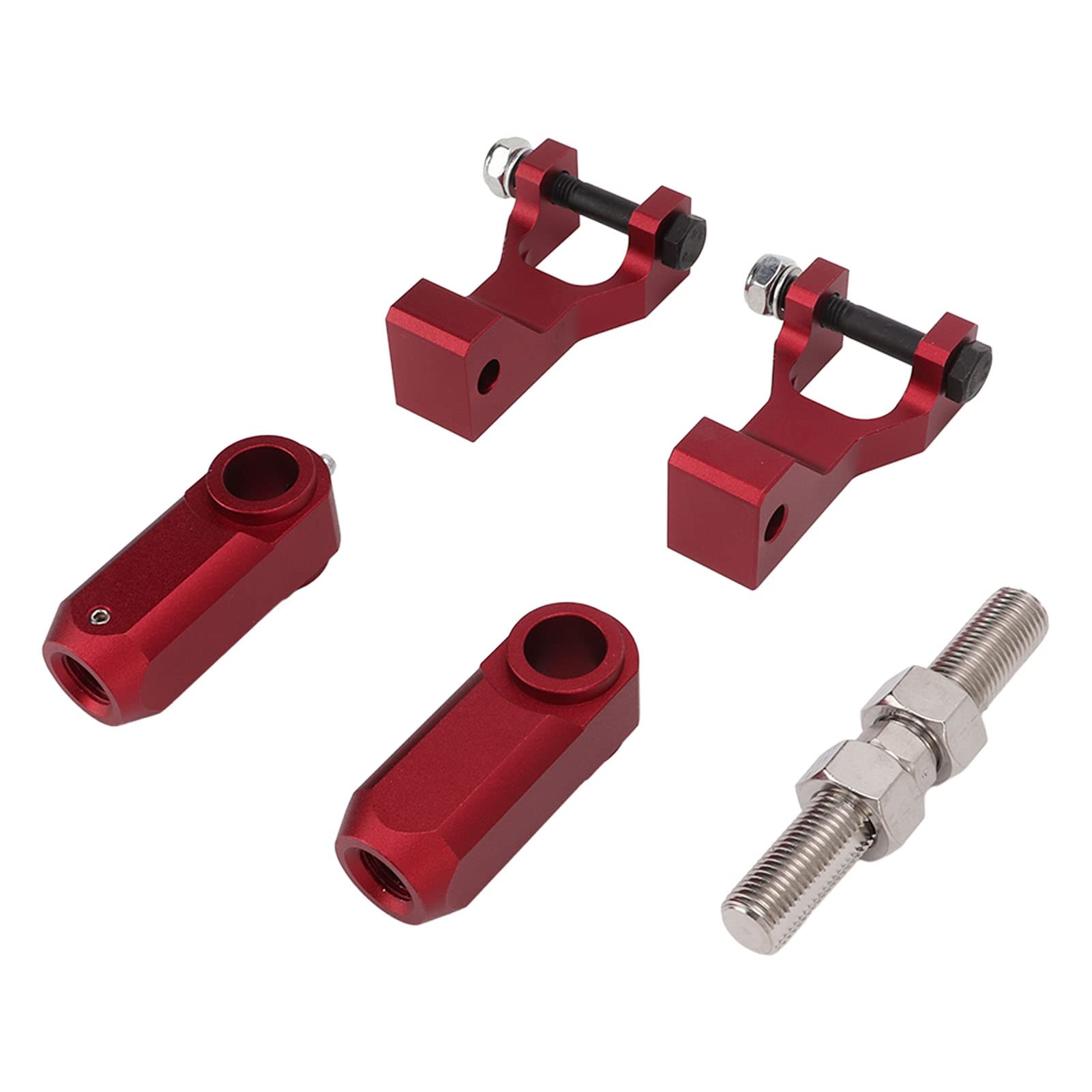 FLEXMAN 5 Teiliges Tieferlegungsset für ATV Vorne und Hinten, Billet Tieferlegungsset für Vorne und Hinten aus Aluminiumlegierung, Verstellbares Tieferlegungsset für Vorne (Rot) von flexman