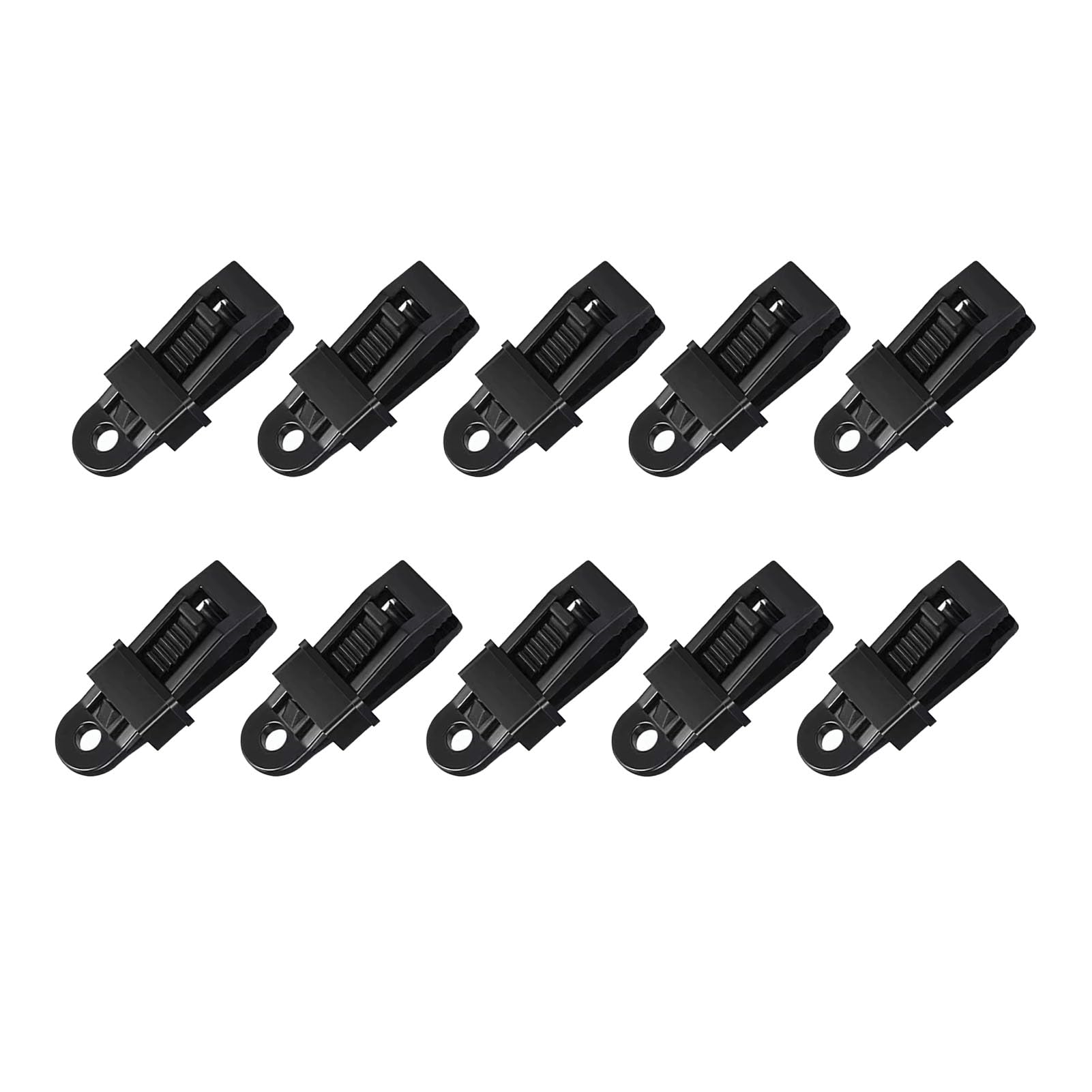 flexman 10Pcs Plane Clips, Multifunktionale Schatten Stoffclips, Nicht Slip Planenklemme Hochleistungsklemme, Zeltclip, Hochleistungsclips für Baldachin, Markise, Plane, Regenfisch von flexman