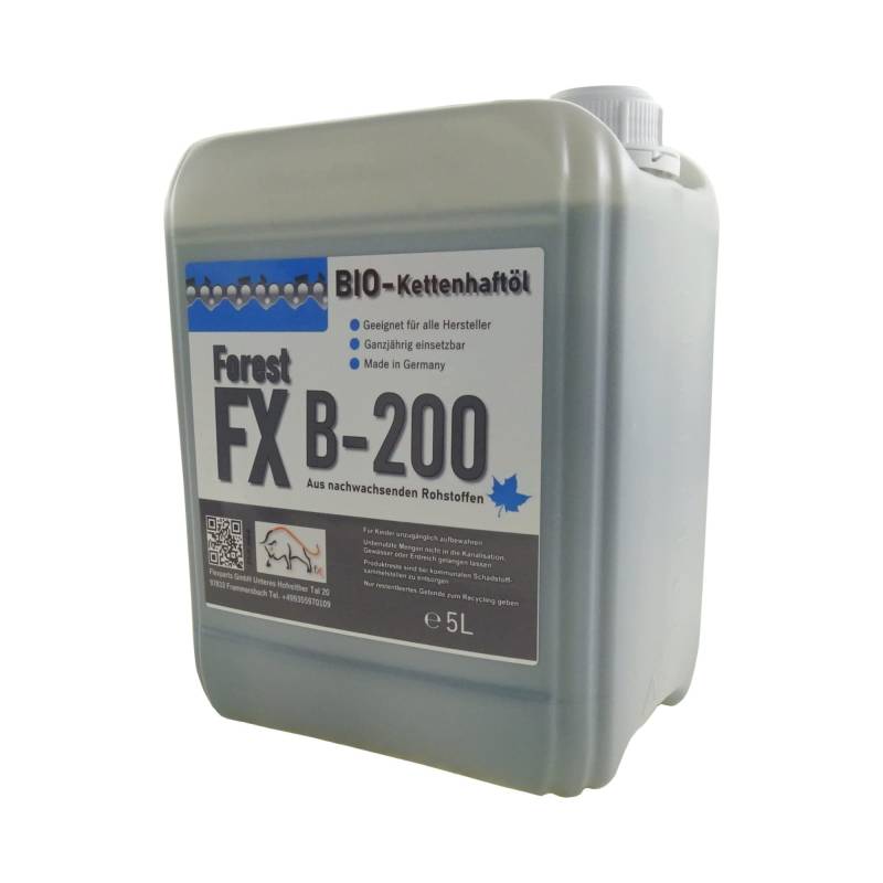 BIO Kettenöl 5L Forest FX-B-200 Sägeketten Haftöl Kettenhaftöl 5 Liter Sägekettenhaftöl Motorsäge BIOÖl von flexparts