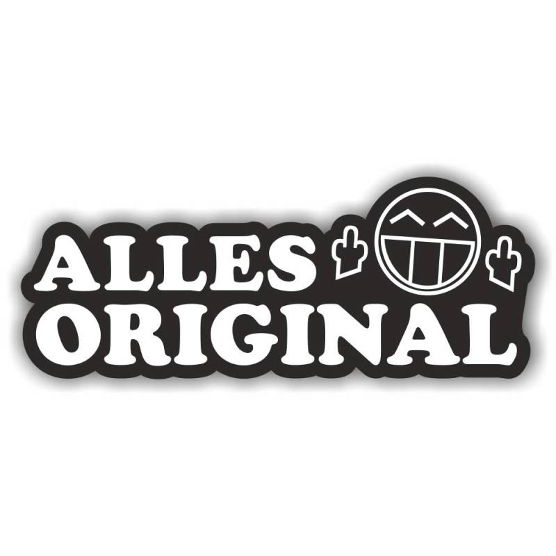 Folien-Zentrum - Alles Original 15 x 6 cm - hochwertiger Aufkleber Auto Tuning - OEM & JDM Auto Sticker - Lustige Aufkleber für Auto - Stickerbomb - Autoaufkleber - Made in Germany (1) von folien-zentrum