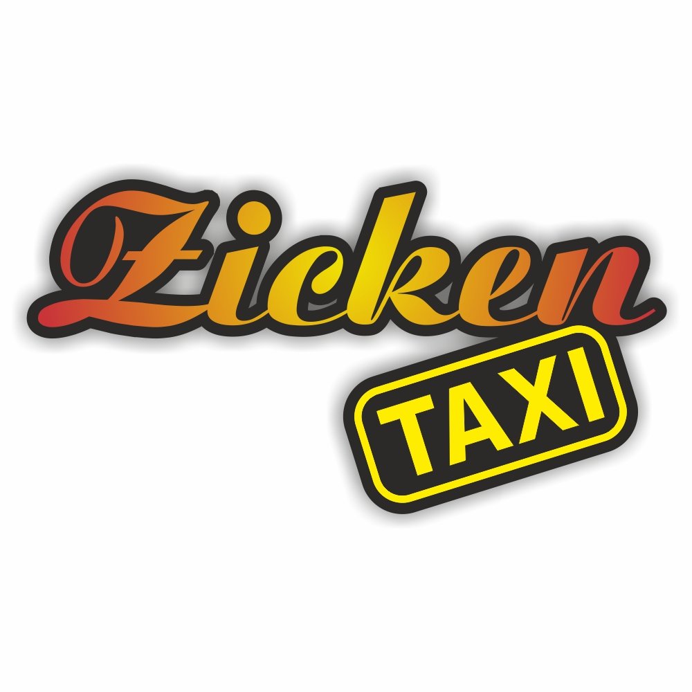 folien-zentrum Zicken Taxi 15x7,5cm Aufkleber Auto JDM Tuning Sticker Spruch Decal Stickerbomb Folie Autoaufkleber Bombing Fun 370 von folien-zentrum