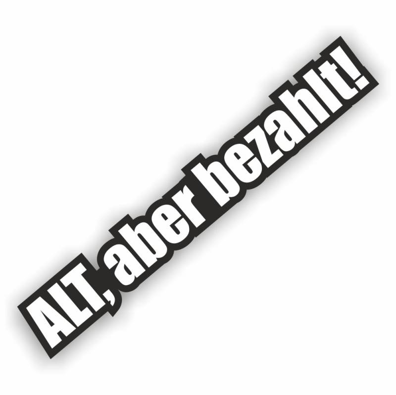 folien-zentrum Alt Aber bezahlt Frontscheibenaufkleber XXL 55 cm x 8,5 cm Shocker Hand Auto Aufkleber JDM Tuning OEM Dub Decal Stickerbomb Bombing Fun w von folien-zentrum