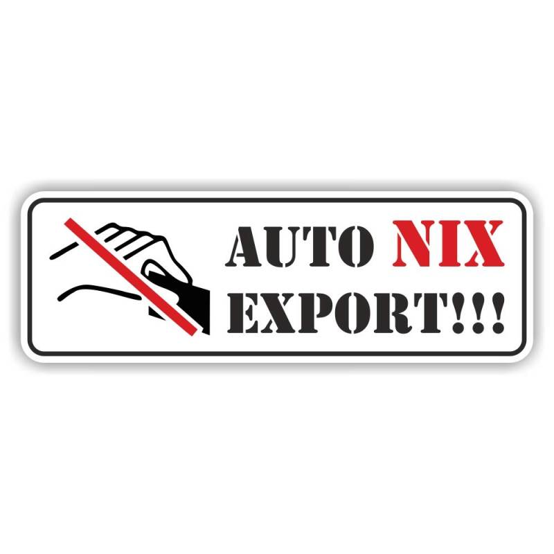 folien-zentrum Auto nix Export 15x5cm Auto Aufkleber Sticker JDM Tuning OEM Dub Decal Autosticker Autoaufkleber Stickerbomb Bombing Fun 130 von folien-zentrum