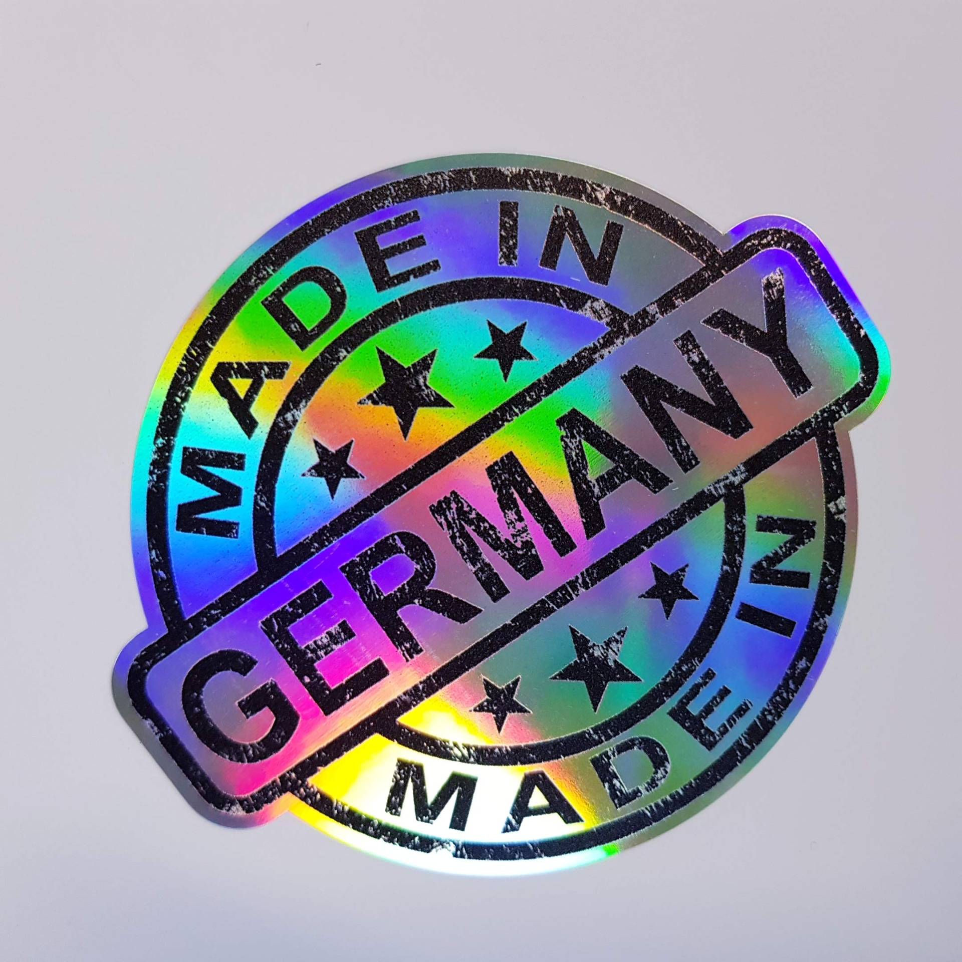 folien-zentrum - Made in Germany 11x9,5cm - hochwertiger Auto Aufkleber Oilslick schwarz - Autosticker Farbwechsel Rainbow Flip Flop Effekt - JDM Tuning Sticker Decal Car Fun Stickerbomb 104 von folien-zentrum