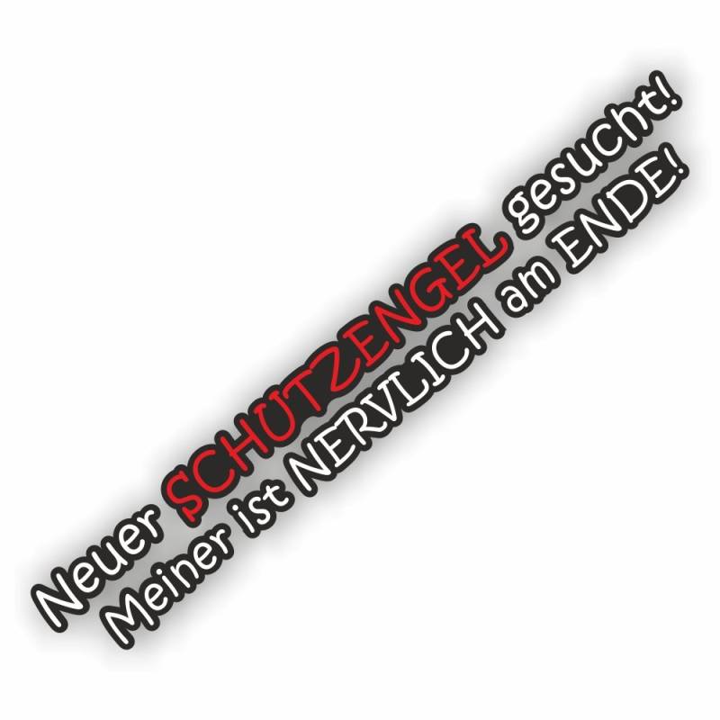 folien-zentrum Neuer Schutzengel gesucht Frontscheibenaufkleber XXL 55 cm x 7,5 cm Shocker Hand Auto Aufkleber JDM Tuning OEM Dub Decal Stickerbomb Bombing Fun w von folien-zentrum