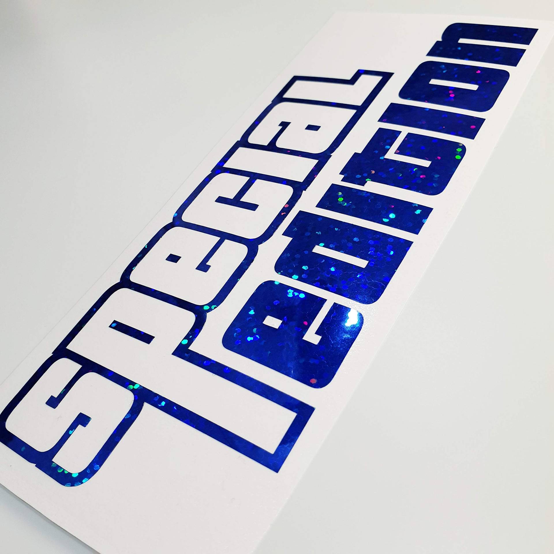 folien-zentrum Special Edition Metallic Effekt Hologramm Oilslick Blau Shocker Hand Auto Aufkleber JDM Tuning OEM Dub Decal Stickerbomb Bombing Sticker Illest Dapper Fun Oldschool von folien-zentrum