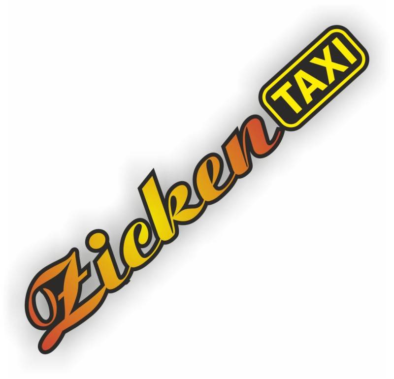 folien-zentrum Zicken Taxi Frontscheibenaufkleber XXL 55 cm x 8,5 cm Shocker Hand Auto Aufkleber JDM Tuning OEM Dub Decal Stickerbomb Bombing Fun w von folien-zentrum