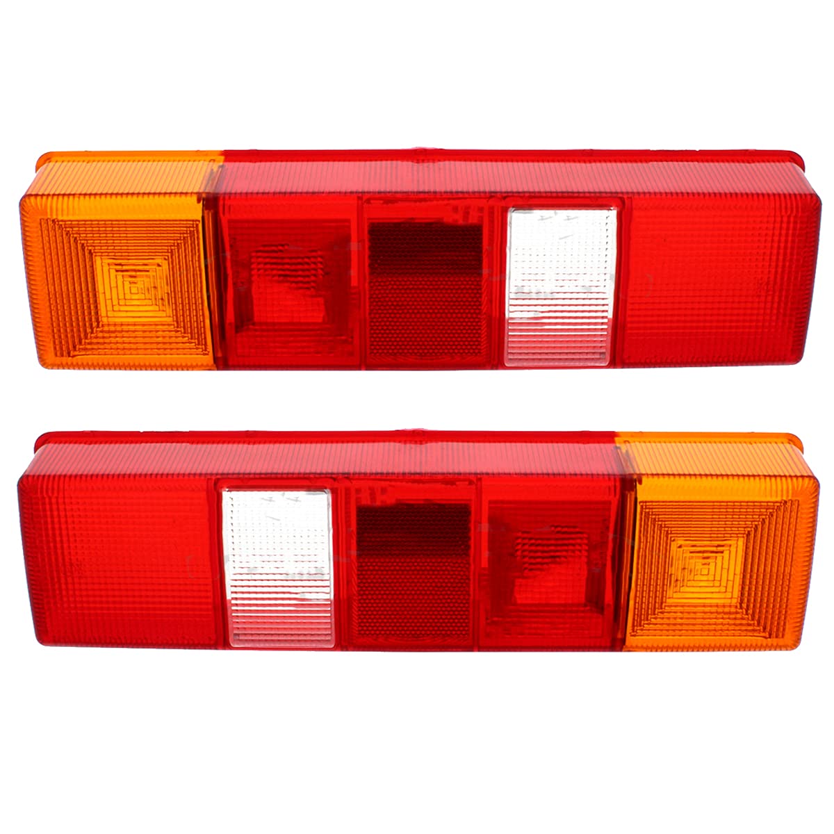 2 stück Rücklichtglas Lichtscheibe für Transit Pritsche, Set L+R Ersatzglas für Heckleuchte Rücklicht E 4 von formplas