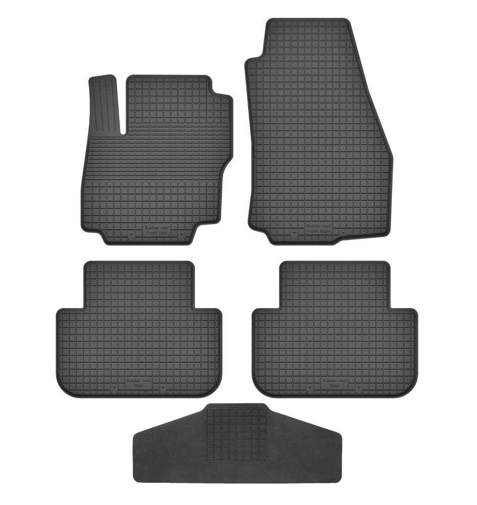 Fußmatten Vorne, Hinten 4er Set für Ford C-Max/Grand C-Max ab 2010 Gummi Gumimatten von fussmattenheld