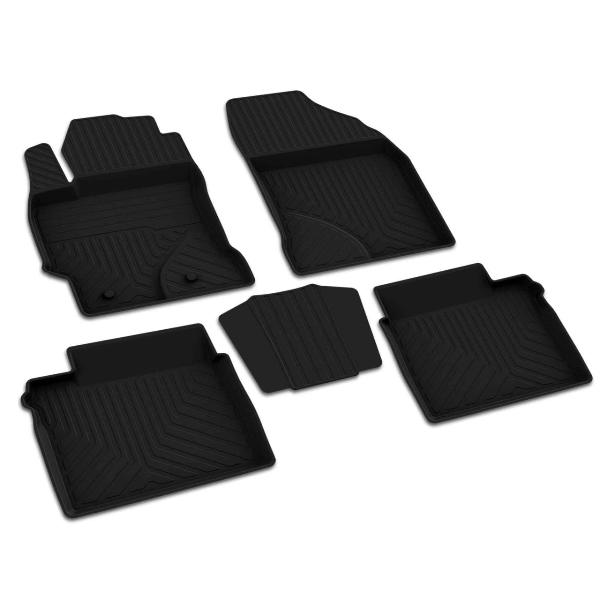 4D Premium Gummi Auto Fussmatten Set Passend für Toyota Corolla Baujahr 2002-2007 I 100% Passgenau Geruchlos Allwetter Automatten Car Mat ISO 9001:2008 von fussmattenprofi.com