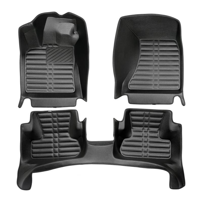 fussmattenprofi.com Fußmatten Auto für Audi Q5 (1.Gen) 8U Baujahr 2008-2017 I 100% Passgenau Geruchlos 5D Premium Leder Fussmatten Set | Allwetter Fussmatte von fussmattenprofi.com