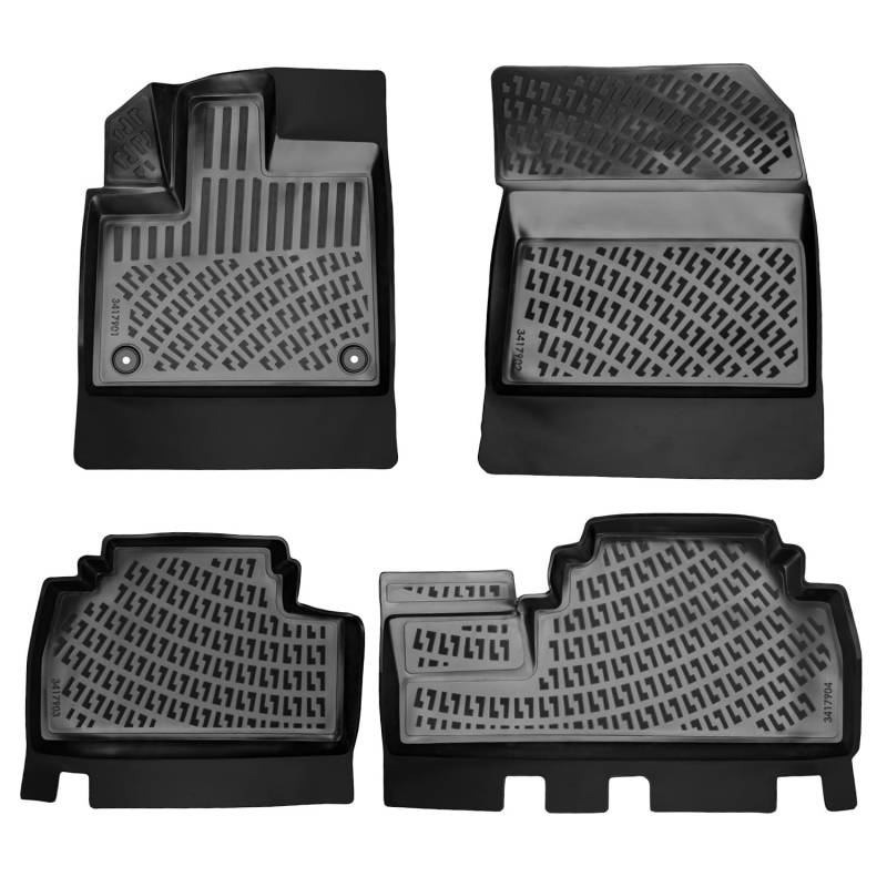 fussmattenprofi.com 3D Gummimatten Set für Citroen Berlingo Baujahr ab 2019 | Extra Hoher 5cm Rand Allwetter Auto Fussmatten I TPE Geruchlos rutschfest Fußmatten Zubehör von fussmattenprofi.com