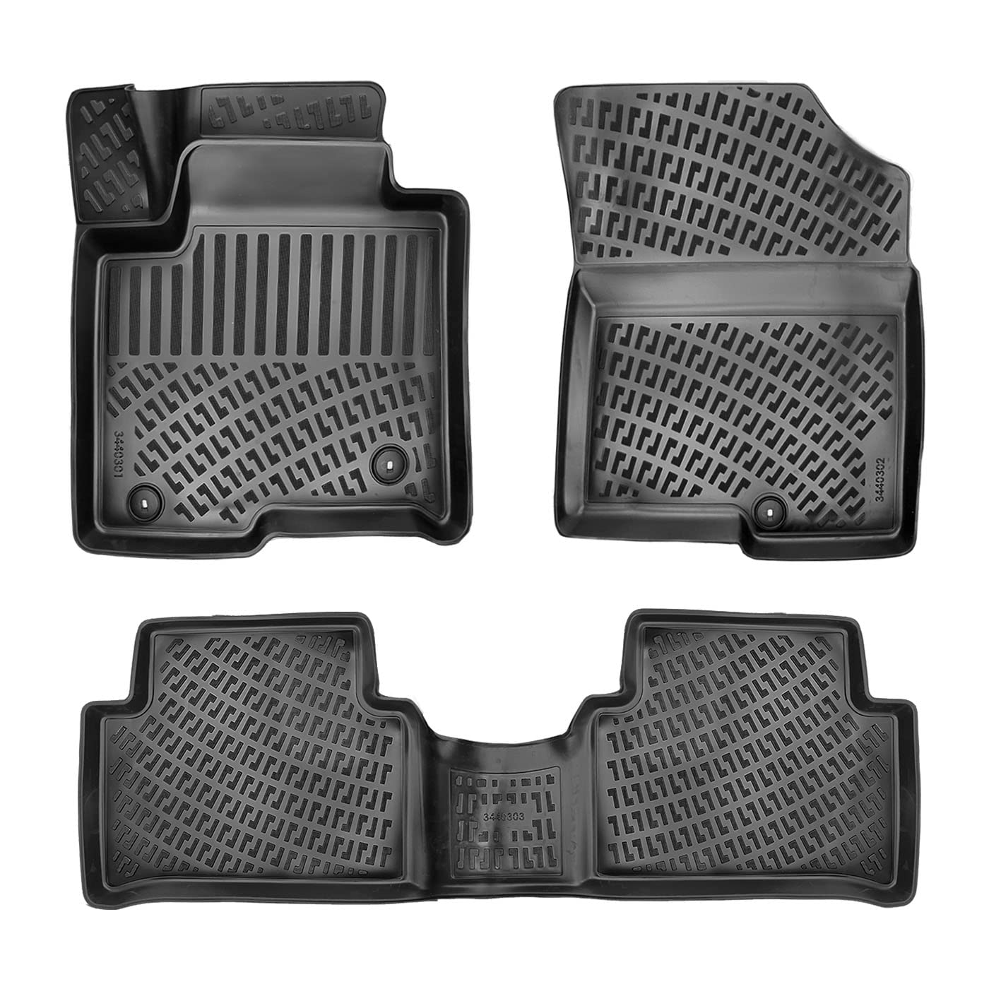 fussmattenprofi.com 3D Gummimatten Set für KIA Sorento (5 Sitz) Baujahr ab 2021 | Extra Hoher 5cm Rand Allwetter Auto Fussmatten I TPE Geruchlos rutschfest Fußmatten Zubehör von fussmattenprofi.com