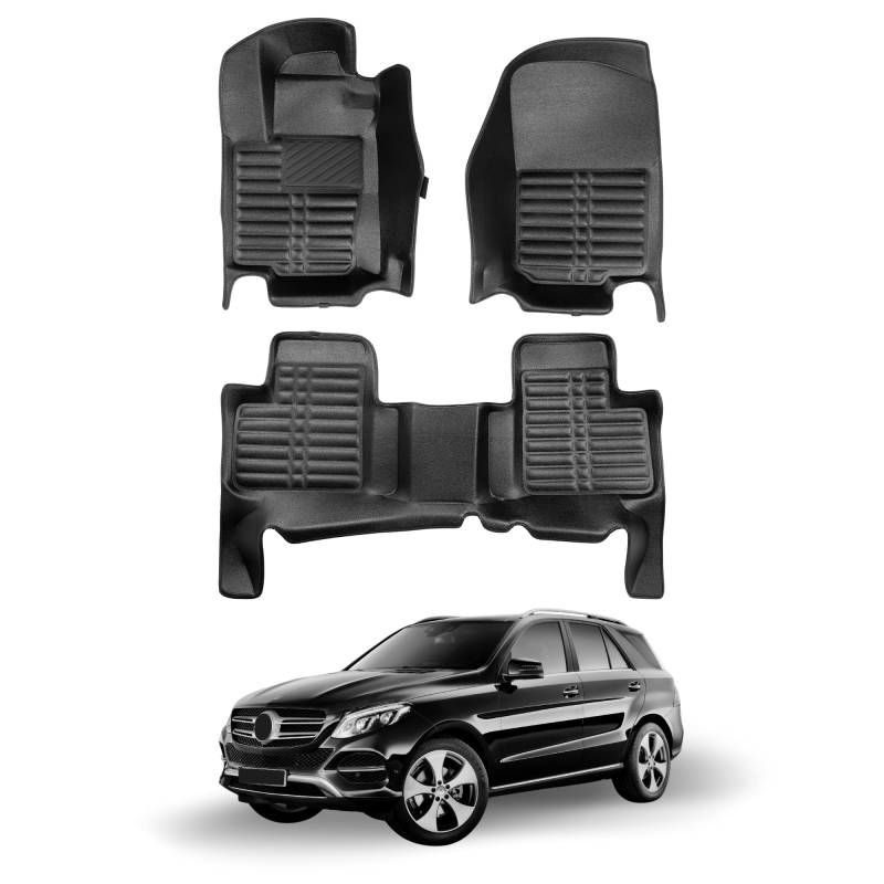 fussmattenprofi.com Auto Fussmatten Kompatibel mit Mercedes GLE W166 Baujahr 2015-2019 I 100% Passgenau Geruchlos Allwetter Fussraumschale I 5D Premium TPE Fußmatten Set von fussmattenprofi.com