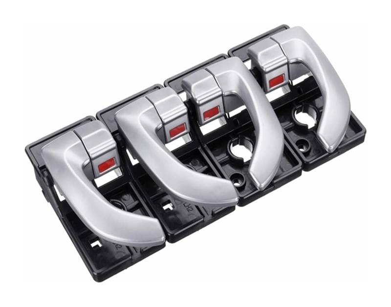 Fahrerseite Fensterschalter Armlehne Für Hyundai Für Getz Für Klicken TB 2002-2009 Links Rechts Inneren Türgriff Inneren Tür Pull Griff Trim(Silver,4PCS) von gangxiao