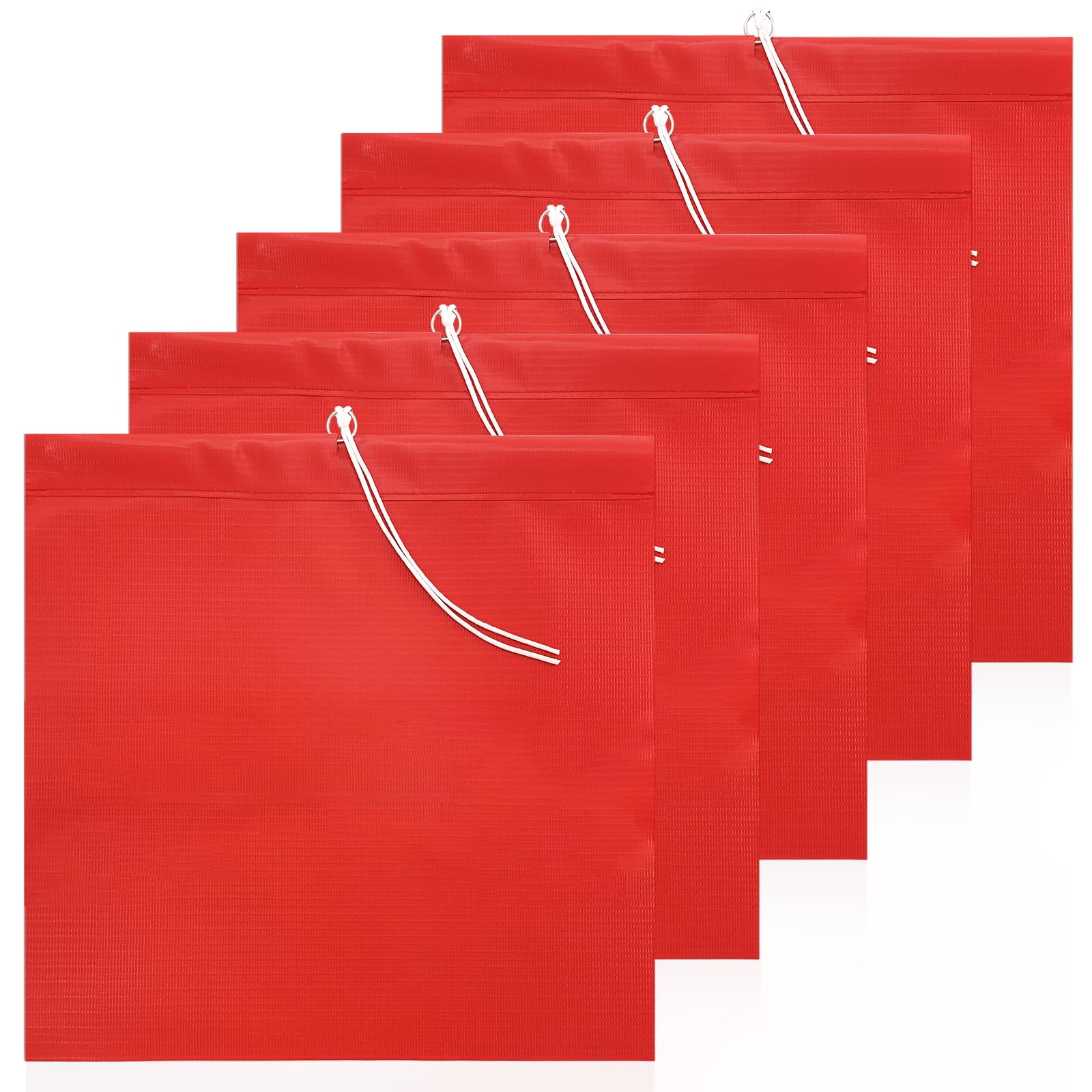 5 Stück Rote Warnfahne 30x30cm, Warnflagge Rote Fahne Überlänge Warnschild für Transport Fahrradträger Auto Wohnwagen Anhänger von gaoduanluoluo