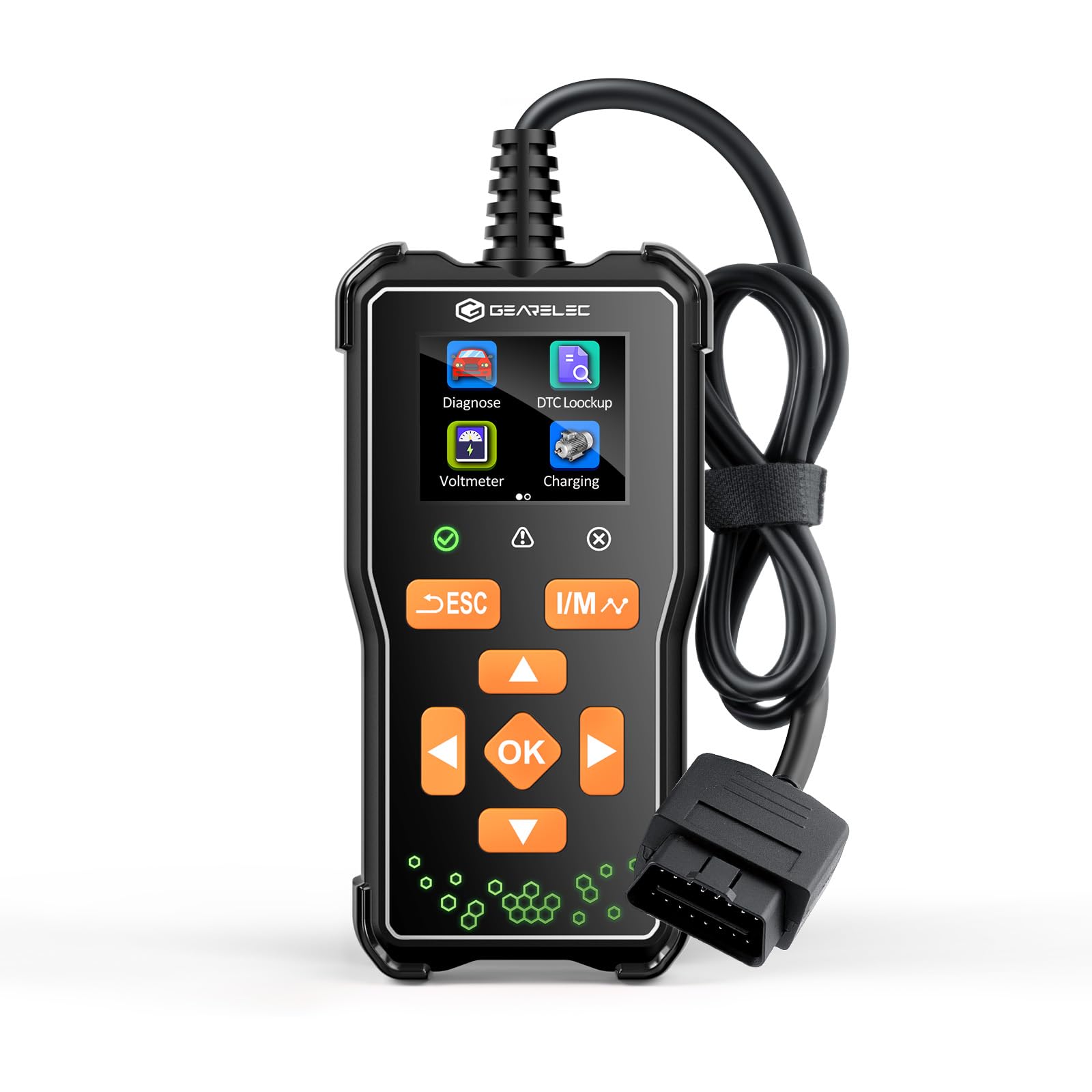 GEARELEC OBD2 Diagnosegerät, DT05 Universal KFZ-Fehlercode-Lesegerät, OBD2 Diagnosegerät für Alle Fahrzeuge, Auto OBD2 Scanner Codeleser mit DTC von gearelec