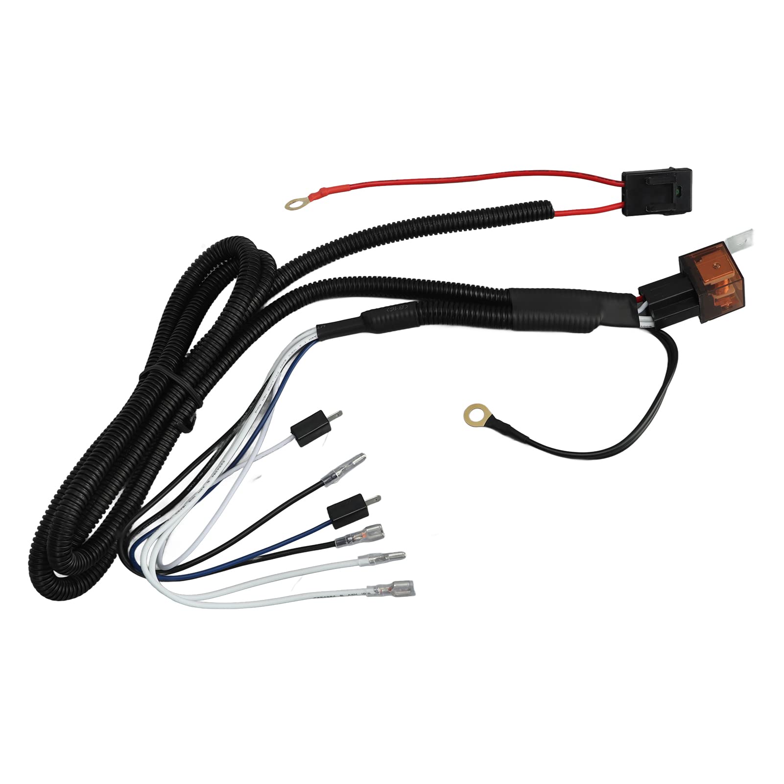 Kabelbaum-Relais, 12 V Hupenkabelbaum-Relais-Set, 1,9 M Kabel, 50 W, EIN Bis Zwei Lufthupenkabel, Relais-Kabelbaum Motorrad, Auto, LKW von generic