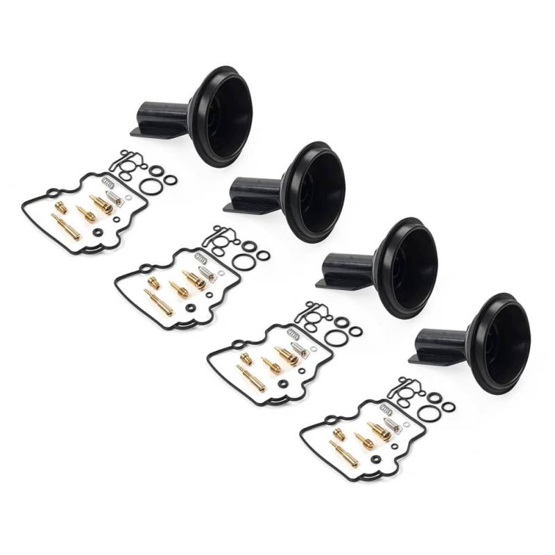 SIKUAI 4er Set Vergaser Reparatursätze Vergaserreparatur Messing, Gummi Für RF600R RF900R 1994-1997 von generic