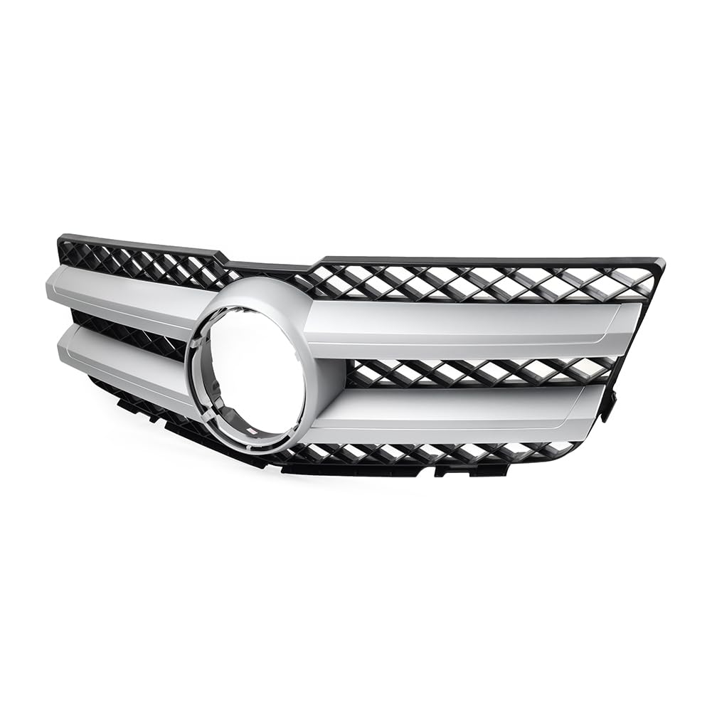 SIKUAI ABS Frontstoßstangengrill Kühlergrill Silber Für GLK Klasse X204 2008-2012 von generic