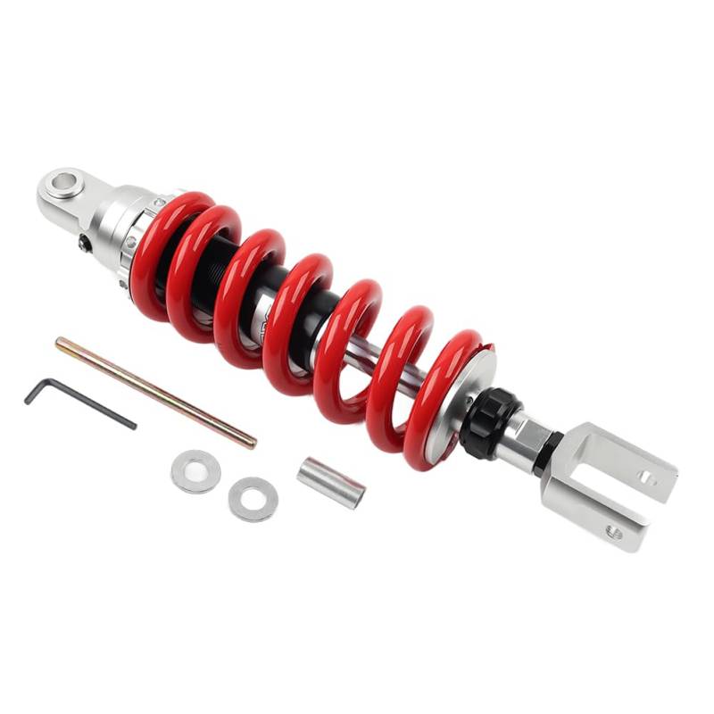 SIKUAI Aluminium Motorrad 365mm Stoßdämpfer Federgabel Absorber 13mm Feder Rot Für Universal von generic