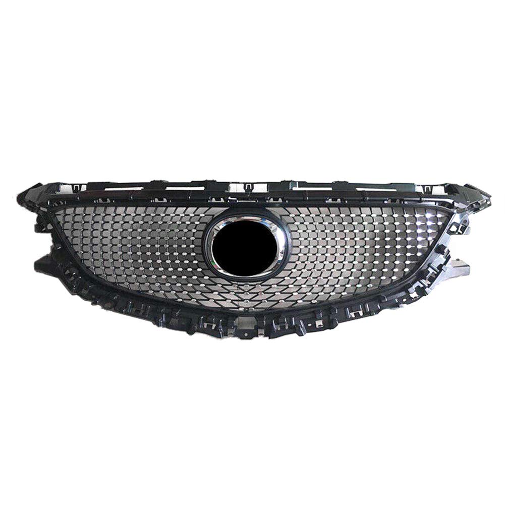 SIKUAI Auto Front Diamant Stoßstange Grill Oberen Kühlergrill Für 6 Atenza 2014-2016 ABS Schwarz von generic