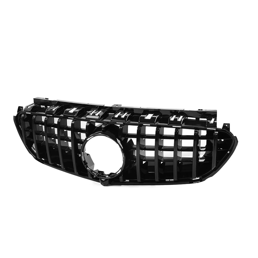 SIKUAI Front Kühlergrill Stoßstange Grill Haube ABS Schwarz Für E Klasse W213 E63S 2016-2020 von generic