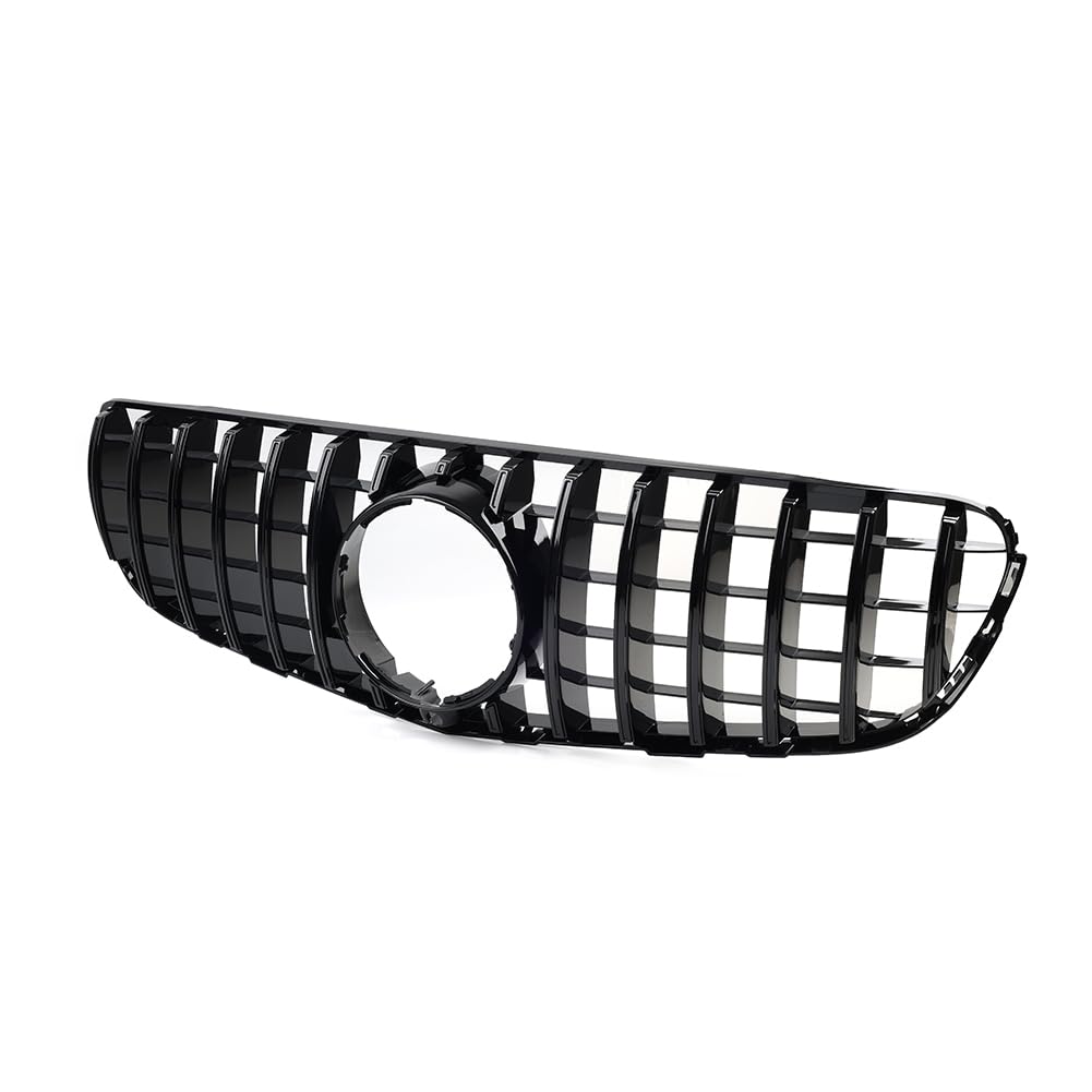 SIKUAI Frontgrill GTR Style Hood Grill Für GLC-Klasse W253 X253 GLC250 GLC300 GLC350 2015-2019 ABS Glänzend Schwarz von generic