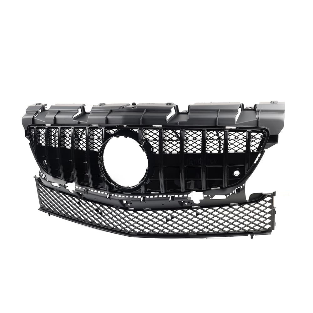 SIKUAI Frontgrill GTR Style Hood Grill Für SLK Klasse R172 SLK200 SLK350 2011-2016 ABS Schwarz von generic