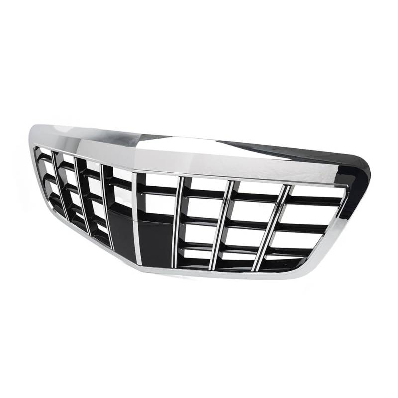 SIKUAI Frontgrill Kühlergrill Für S Klasse W221 2009-2013 Modelle ABS Schwarz ; Chrom von generic