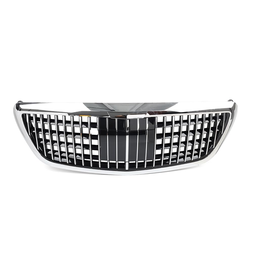 SIKUAI Frontstoßstange Kühlergrill ABS Chrom ; Schwarz Für S-Klasse W222 S450 S550 S600 2014-2020 von generic