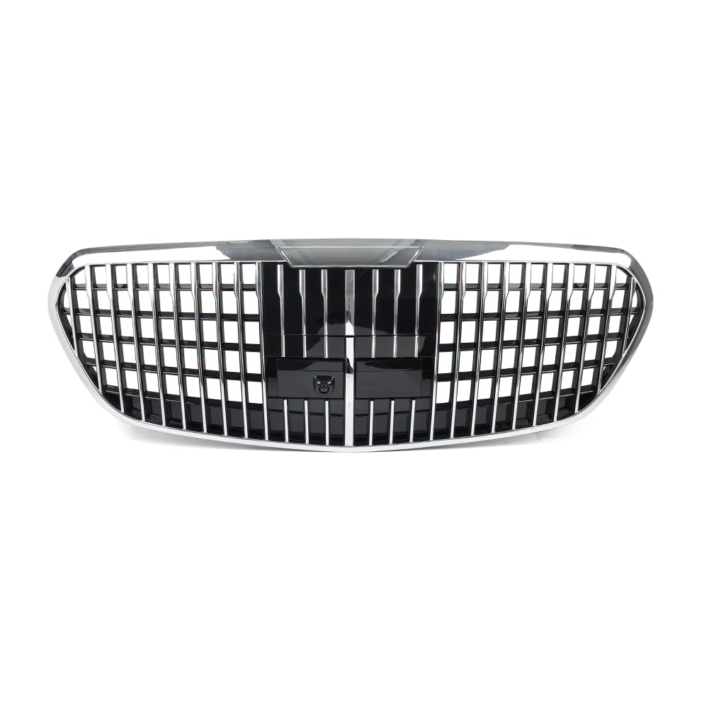 SIKUAI Frontstoßstange Kühlergrill ABS Schwarz ; Chrom Für S Klasse W223 S450L S500 S580 2021-2024 von generic