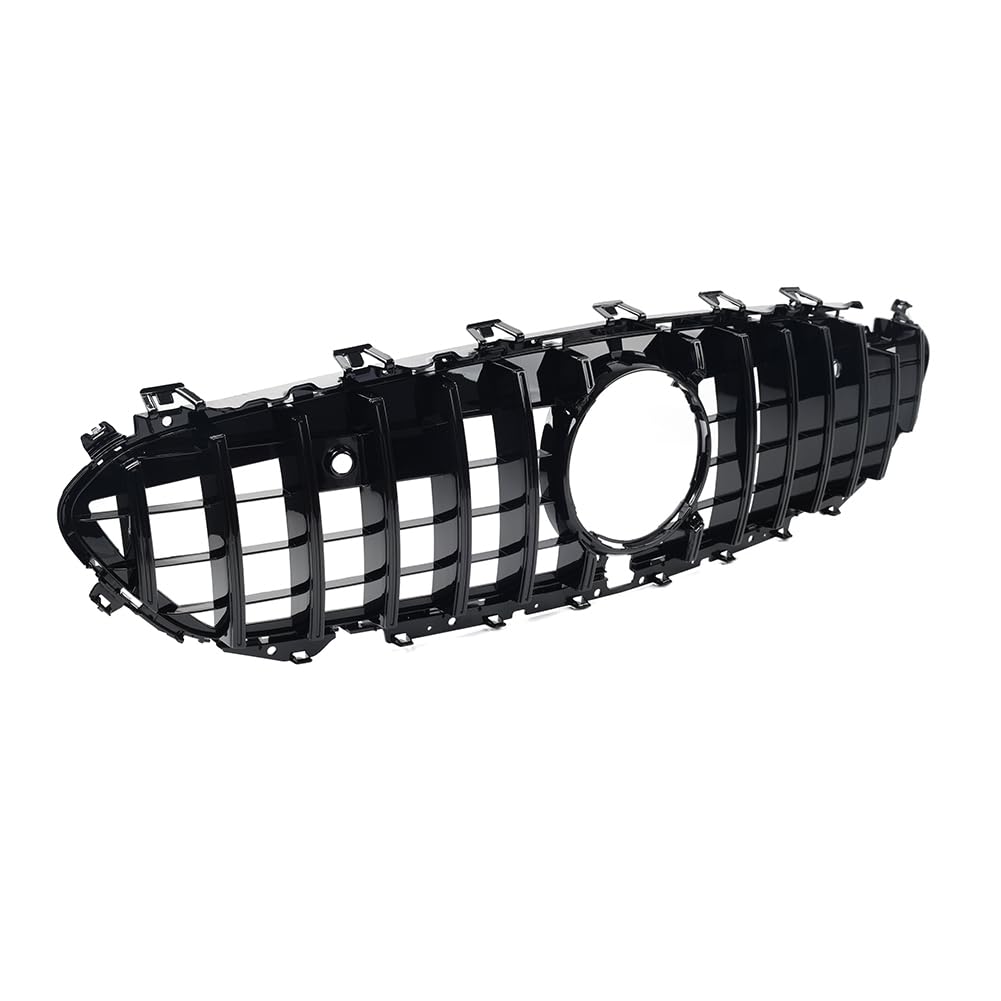 SIKUAI GTR Style Kühlergrill Stoßstange Grill Mesh ABS Schwarz Auto Für CLS Klasse W257 C257 CLS300 CLS450 CLS500 2019-2022 von generic